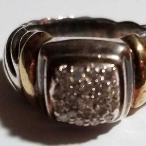David Yurman 14k and sterling silver ring